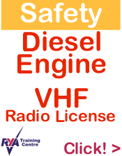 RYA VHF Radio Courses Scotland, RYA Diesel Engine Maintenance Courses Scotland